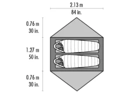 Tent MSR Hubba Hubba NX Grey -Outdoor Kampeerwinkel 10316 msr hubba hubba nx floor plan 01