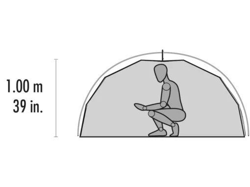 Tent MSR Elixir 1 Gray V2 -Outdoor Kampeerwinkel 2