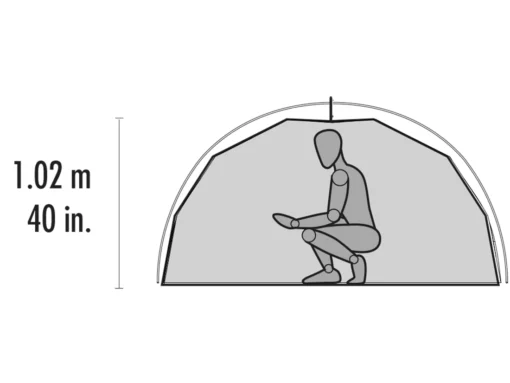 Tent MSR Elixir 2 Tent Gray V2 -Outdoor Kampeerwinkel 2