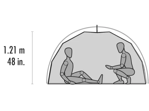 Tent MSR Elixir 4 Tent Gray V2 -Outdoor Kampeerwinkel 2