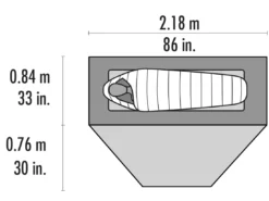 Tent MSR Elixir 1 Gray V2 -Outdoor Kampeerwinkel 3 10310 msr elixir 1 floorplan top 1