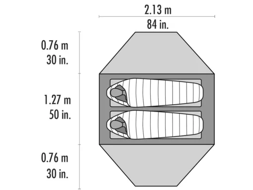 Tent MSR Elixir 2 Tent Gray V2 -Outdoor Kampeerwinkel 3