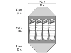 Tent MSR Elixir 4 Tent Gray V2 -Outdoor Kampeerwinkel 3 10313 msr elixir 4 floorplan top