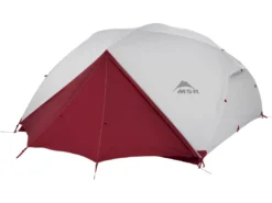 Tent MSR Elixir 4 Tent Gray V2 -Outdoor Kampeerwinkel 5 10313 msr elixir 4 grey fly door closed