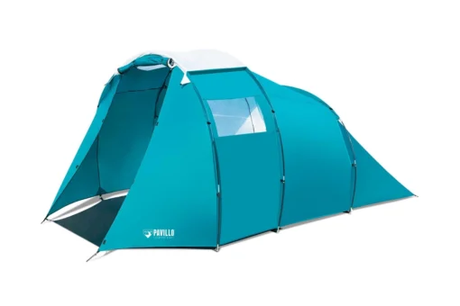 Tent Pavillo Family Dome X4 Voortent Blauw -Outdoor Kampeerwinkel 7075029064