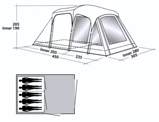 Tent Easy Camp Richmond 500 -Outdoor Kampeerwinkel rich20432